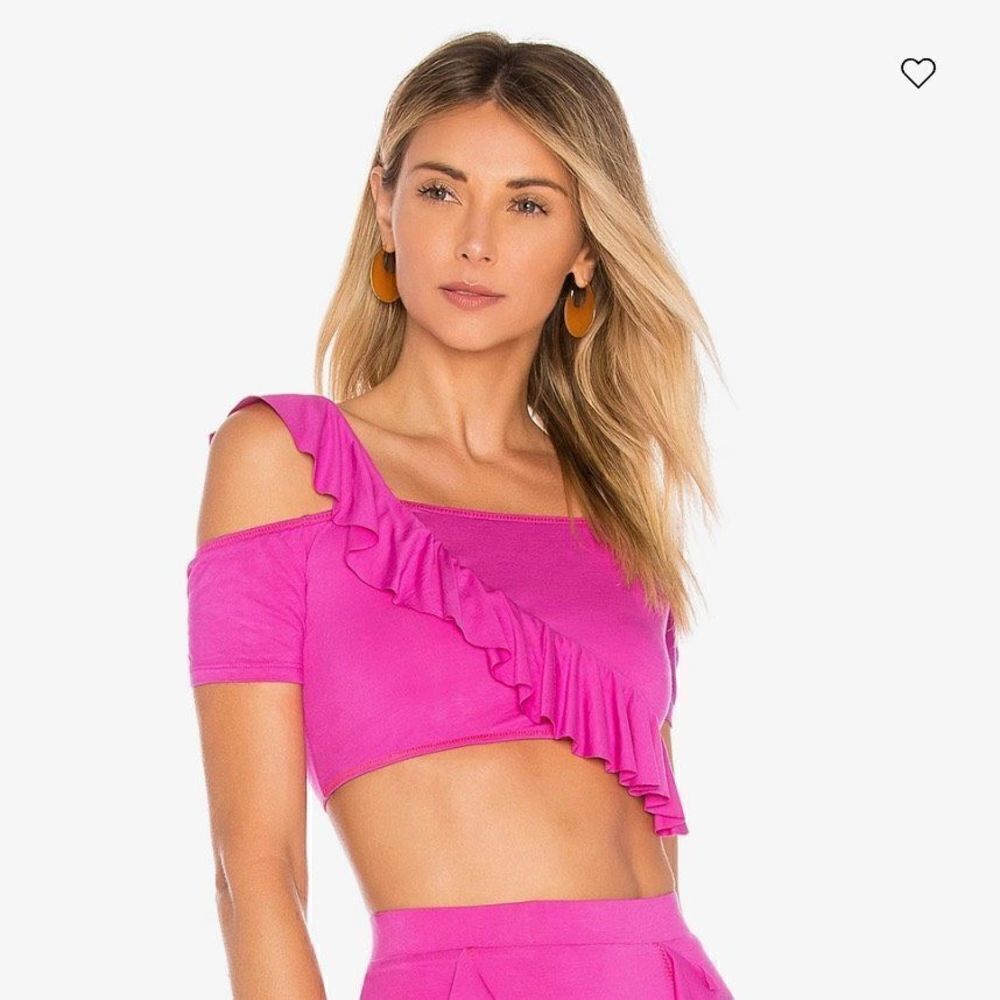 Nwot House Of Harlow 1960 X Revolve Muriel Top In Magenta Pink Size S